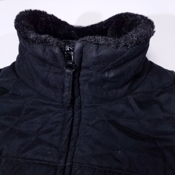 Columbia Diamond-Patterned Soft & Warm Black Coat - Picture 6 of 10